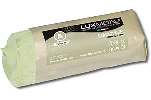 Lux Metal - Pâte Abrasive (Super Hard 700 gr) pour une Polissage Excellent sur Aluminium, Acier Inoxydable, Laiton, Cuivre, Fer, Chromage avec Disque de Polissage - Élimine l'Oxydation et les Taches.