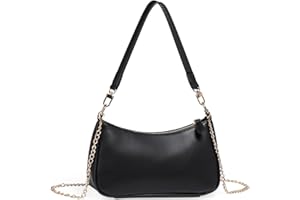 WantGor Clutch Tote Handtaschen, Umhängetasche für Frauen Crossbody Taschen Mini Hobo Bag Retro Vegan Leder Trendy Handtasche