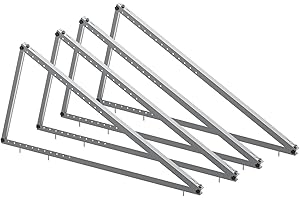 ZENDURE SUPERCHARGED Zendure 2 Pièces Support de Panneau Solaire 114cm 45'', Support de Centrale de Balcon Angle d'élévation Réglable 10-45°, Kit de Montage de Panneau Solaire pour Panneau Solaire 400W-600W