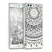 Produktbild kwmobile Hülle für Huawei P9 - TPU Silikon Backcover Case Handy Schutzhülle - Cover klar Indische Sonne Design Schwarz Transparent