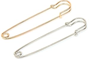 ZADAWERK® Imperdible - extra grande - dorado & plateado - 20 piezas - pin seguridad