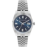 French Connection Lumine | Blue Sunray Round Dial | Dat...