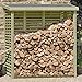 Produktbild Kaminholzregal mit Rückwand für ca. 2 m³ Holz von Gartenpirat®