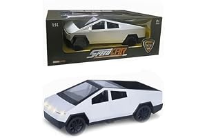 MARTYRA Tesla Cybertruck RC Truck 2.4GHz Remote Control Car – Fast Electric RC Vehicle with LED Headlights & Taillights, Rechargeable Battery, Off-Road Durable Design – Indoor & Outdoor Toy for Kids.