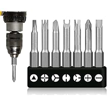 Set 7 Cacciaviti Speciali 50 Mm - Punta Triangolare, Y, Croce, U Per Riparazioni Elettroniche - Foto 5