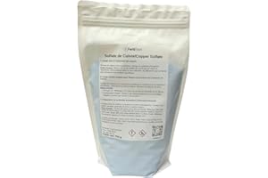 FertilTech Sulfate de Cuivre 750 g - Traitement Algues, Engrais Plantes & Bouillie Bordelaise | Anti-Mildiou & Fongicide Naturel | Qualité Agricole & Aquaponie