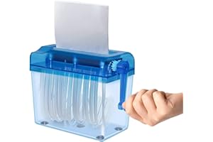 DIRFUNY papier, déchiqueteuse manuelle pour documents et fournitures pédagogiques – et fournitures pédagogiques, broyeur manuel, out découpe papier, papeterie bureau