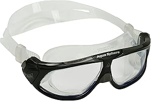 AQUA SPHERE Aquasphere Seal | Masque de natation, lunette de piscine pour hommes et femmes avec protection UV et joint en silicone, verres anti-buée et anti-fuite