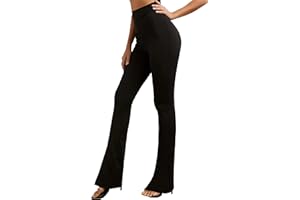 MCA Pantaloni Donna Campana Aderenti Zampa Elefante Elasticizzati