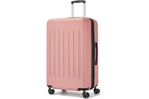 Kono Large Luggage 28" Check in Lightweight Expandable Suitcase ABS+PC Hardshell Travel Trolley case with 4 Spinner Wheels (Nude)
