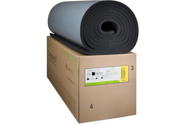 ArmaFlex HOME självhäftande gummimatta 10mm 1mx1m olika stl. | Flexibelt elastomerskum för värme- och ljudisolering i husbil, båt, hus och gör-det-själv – 10/19/25/32mm