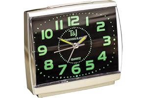 EASYLIFE LIFESTYLE SOLUTIONS Easylife Set of 2 Easy-to-Read Silent Glow-in-the-Dark Alarm Clocks, Silent Alarm Clock, Glow Clock, Extra Large Number Alarm Clock - Fully Guaranteed | Pack of 2