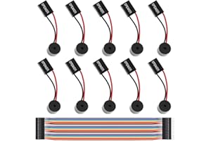 Youmile 10 Piezas de Placa Base de PC con Mini Altavoz Interno, Caja de computadora, Placa Base, BIOS, Alarma, zumbador para Arduino/computadora con Cable de extensión Dupont