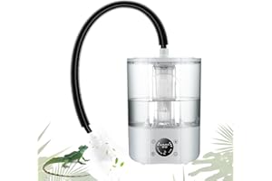 CISSIYOG Reptilien Luftbefeuchter,4l Terrarium-Nebelmaschine,Mit Ultraleiser ZerstäUber Und Trockenlaufschutz,Luftbefeuchter FüR Reptilien, Amphibien, Nasspflanzen