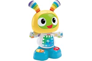 Fisher-Price Bebo le Robot Interactif Jouet d'Éveil avec 3 Modes de Jeu, Musique et Danse, Apprentissage, Enregistrement, pour Bébé de 9 Mois et Plus, CGV44