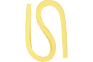 PATIKIL Quilling Strisce Carta 120pz 3/16"(5mm) 54cm Origami Carta Quilling Striscia per Arte Fai-da-Te Mano Artigianato Natale Luce Giallo