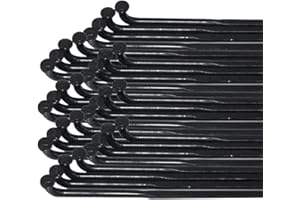 HEIBTENY 260 mm/275 mm/289 mm bicicleta de acero radios y pezones, 24 unidades, para bicicleta de 27,5/26/29 (288 mm)