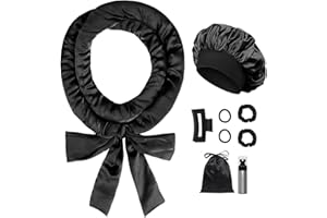 Neuytiky Boudin Cheveux Bouclé sans Chaleur 70cm - Bigoudis sans Chaleur en Satin | 9 Pièces Set de Boucles sans Chaleur avec Bonnet de Nuit | Pour Cheveux Longs & Moyens (Cadeau Femme/Ado)