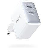 Anker PowerPort III 65W 2-Port USB-C Ladegerät, Kompaktes Netzteil mit Schnellladeleistung, Kompatibel mit MacBook Pro/Air, i