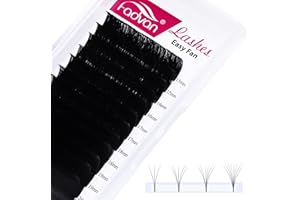 ‎FADVAN Selbstfächernde Volumen Wimpern Easy Fan Lashes Wimpernverlängerung D Curl 0.05mm 15-20mm 12Row Leicht Fächernde Wimpern für Volumentechnik Wimpern Extensions (MIX 15-20mm, 0.05-D)