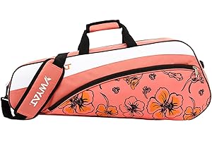 Oshhni Sac de Raquette de Badminton, Sac à Dos de Sport de Tennis, Sac de Transport de Raquette, Sac à Main de Tennis pour athlètes Professionnels,