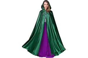 BEAUTELICATE Capa con Capucha Medieval Mujer Disfraz Abriga Larga para Novia Vampiro Princesa Bruja Halloween Navidad Fiesta Cosplay Fotografía