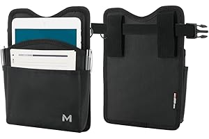 Mobilis Holster for Tablet 8-9" with Waist Belt, Belt Loop & Accessory Pocket, Easy Access System, Carrying and Storing Case Pouch