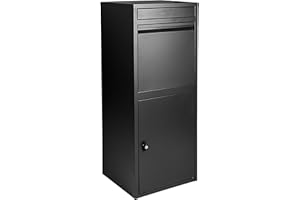 Ondis24 Korona Boîte aux lettres pour colis avec coffre-fort pour colis (noir)