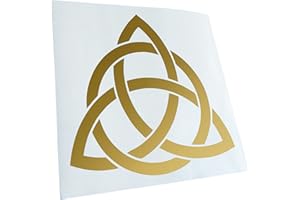 Kiwistar - Adesiva per Auto - JDM Adesivo Triquetra, 10 x 10 cm - Oro - Scritte per Camion, Moto, Bici, Veicoli, Laptop, Camper, Autobus - Tuning