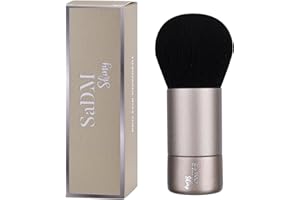 SADM SHINY Kabuki Make Up Brush - Blender for Powder, Cream, Liquid Foundation & Blush - Face Brush for Full Coverage - Vegan & Animal Free