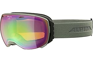 ALPINA BIG HORN Q-LITE - Verspiegelte, Kontrastverstärkende Skibrille Mit 100% UV-Schutz Für Erwachsene