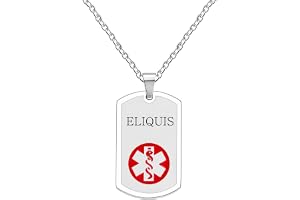 Oneress Platina Pläterat Medicinskt Larm Halsband För Män Och Kvinnor, Anpassad Text Rostfritt Stål Ormstav Symbol SOS Hänge