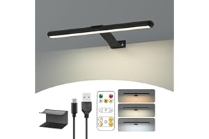 STARXING Wireless Picture Light Rechargeable, 2 in 1 Painting Light with Remote, 300LM Art Battery Display Lamp Dimmer Timer, 3 Modes Magnetic Wall Light for Artworks Dartboard