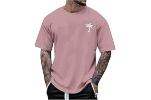 EODJXIO Felpa Cotone Garzato Uomo Casual Estivo da Uomo Facile da Abbinare alla Camicia da Baseball A Maniche Corte alla Moda Camicia per