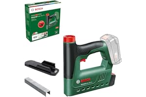 Bosch agrafeuse sans fil UniversalTacker 18V-14 (pour bois durs et tendres ; pour agrafes et clous ; déclenchement par contact ; système 18V ; accessoire de distance ; 1000 agrafes ; sans batterie)
