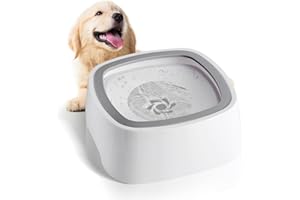 Fosoloni Wassernapf für Hunde, Auslaufsicher Trinknapf Reisenapf, Slow Trinknapf Hund mit rutschfest, Hundewassernapf Ohne Kleckern für die Reise/unterwegs/zu Hause