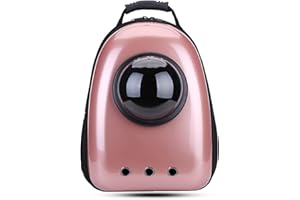 PETCUTE Zaino per Cani e Gatti,Capsula Spaziale Borsa da Trasporto Gatto Cane,Traspirante Zaino per Trasporto Portatile per Animali Domestici con Tracolla Regolabile per Viaggi,Fino a 7KG