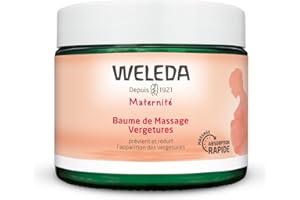 Weleda - Bálsamo de masaje, Nutre la Piel, Previene y Reduce las Estrías, con Centella Asiática, Manteca de Karité BIO y Aceites Esenciales, Uso Antes y Durante el Embarazo - 150 ml
