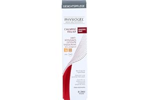 PHYSIOGEL Lugnande Relief tonad dagkräm SPF 30, 40 ml | Minskar och döljer rodnad, lugnar, med UVA- och UVB-skydd, för hud som är benägen för couperos och rosacea