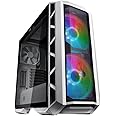 Cooler Master Mcm H500P Wgnn S00 Mastercase Mesh White Atx Mid Tower W/Front Mesh Ventilation, 2X 200mm RGB Fans, Tempered Glass Side Panel And 2X Vertical Gpu Card Pci Slots, Grey