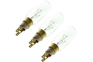 Bauknecht T Haga clic bombilla/lámpara de estilo americano frigorífico (40 W) (Pack de 3)