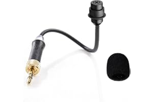 BOYA by-UM2 - Microfono audio omnidirezionale flessibile a collo di cigno TRS da 3,5 mm, per sistema di microfoni lavalier wireless da WM4 BY-WM2G by-WM5 by-WM6 by-WM8 Saramonic UWMIC9 UWMIC15