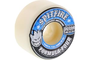 Spitfire Formula 4 99a Conical Full 54mm White W Blue Skate Wheels