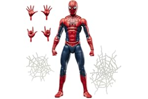 Marvel Legends Series Spider-Man, Spider-Man Day Collectible 6-Inch Action Figure Set
