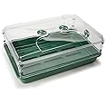 EarlyGrow MPL50115/1 Large Shatter Proof Propagator with Vented Height Extender Set for Seed Germination and Plant Growth - 58 x 38 x 22cm