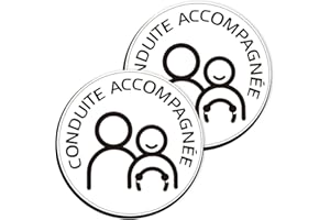 Conduite Accompagnée Magnetique - Edition 2023 – 2x Conduite Supervisée - Disque Aimanté pour conduire en toute Sécurité !