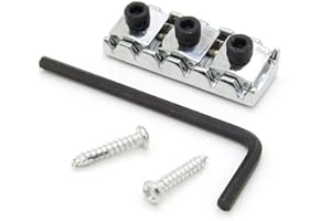 Pxyelec 1 tuerca de bloqueo para guitarra eléctrica de 42 mm cromada para puente Floyd Rose trémolo