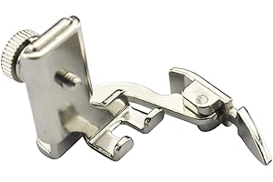 DREAMSTITCH 55510,161127 Double Side Adjustable Zipper Piping Cording Sewing Machine Presser Foot Fits All Low Shank Singer,Brother,Babylock,Janome, Kenmore,White,JukiSimplicity,Elna Sewing Machine