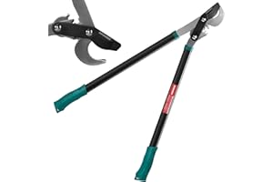 HYCHIKA BETTER TOOLS FOR BETTER LIFE HYCHIKA Ébrancheur télescopique pour bois frais Coupe Branche 74CM, Sécateur Long Manche, Taille Branche, Cisaille de Jardin, Diamètre Cuts Ø50 mm max., Lames en Acier Trempé