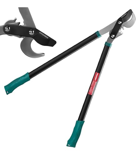 Cesoie Troncarami Kippen 6171B A Cricchetto | Taglio A Incudine Per Rami Fino A 45 Mm, Lame In Acciaio C50 Con Rivestimento Teflon, Manici In Alluminio Leggero